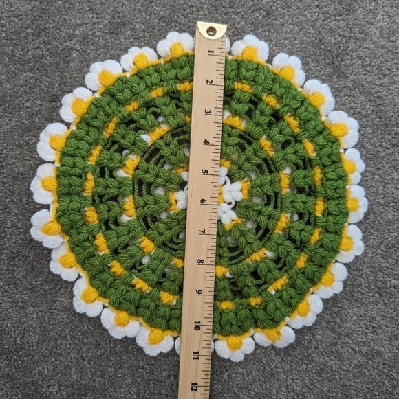 CROCHET daisy handmade loofah shower bath - Picture 3 of 4